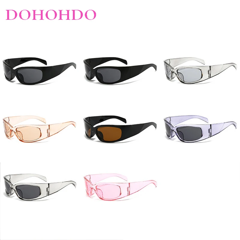 Y2K Luxury Brand Designer Vintage Popular Sunglasses Women Men Punk Outdoors Sport Cycling Goggle UV400 Gafas De Sol De Mujer