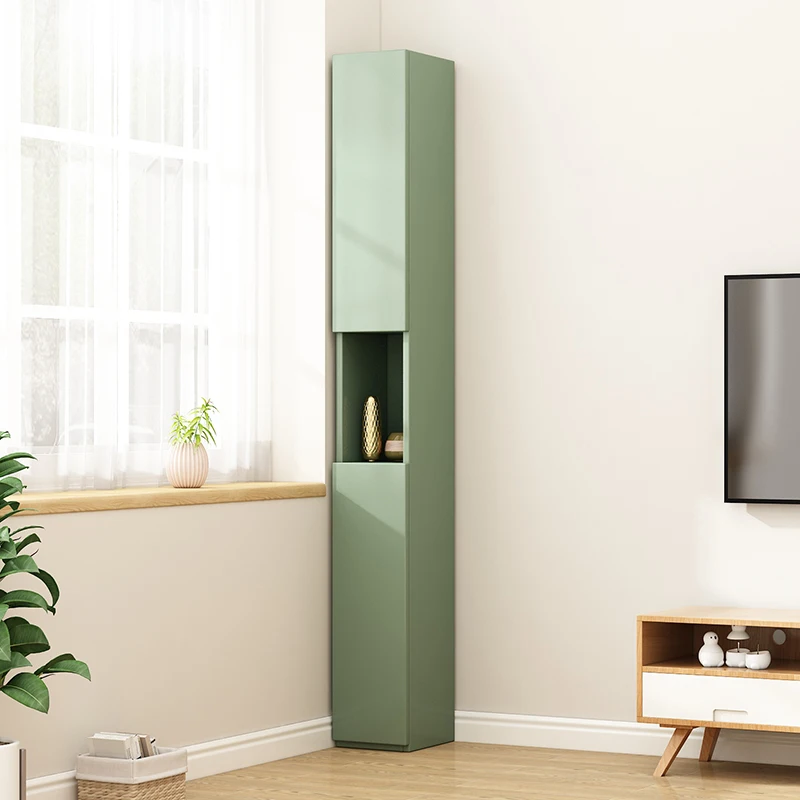 رف كتب ضيق مخصص، غرفة المعيشة، غرفة النوم، التخزين، التخزين، زاوية خزانة الكتب الصغيرة، زاوية من الأرض إلى الجدار #4