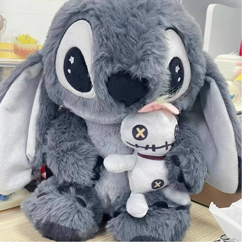 

Limited Edition Stitch Plush Toy Gray Stuffed Animal Doll Valentines Day Gift For Girls Soft Plushie Collectible Figure