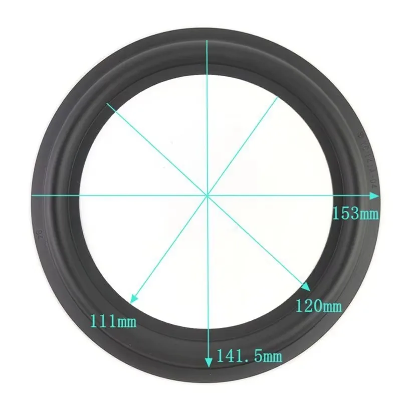 2Pcs 6"Speaker Ring Replacement Speaker Rubber Surround For B&W Edge Repair  6 inch 153mm