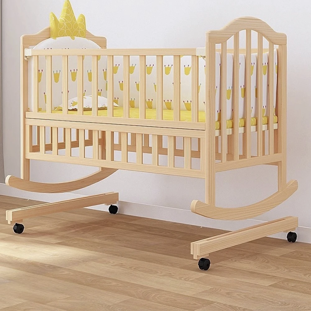 Pine Wood Baby Cribs Kid's Ro - Convertible Crib Set recension och pris