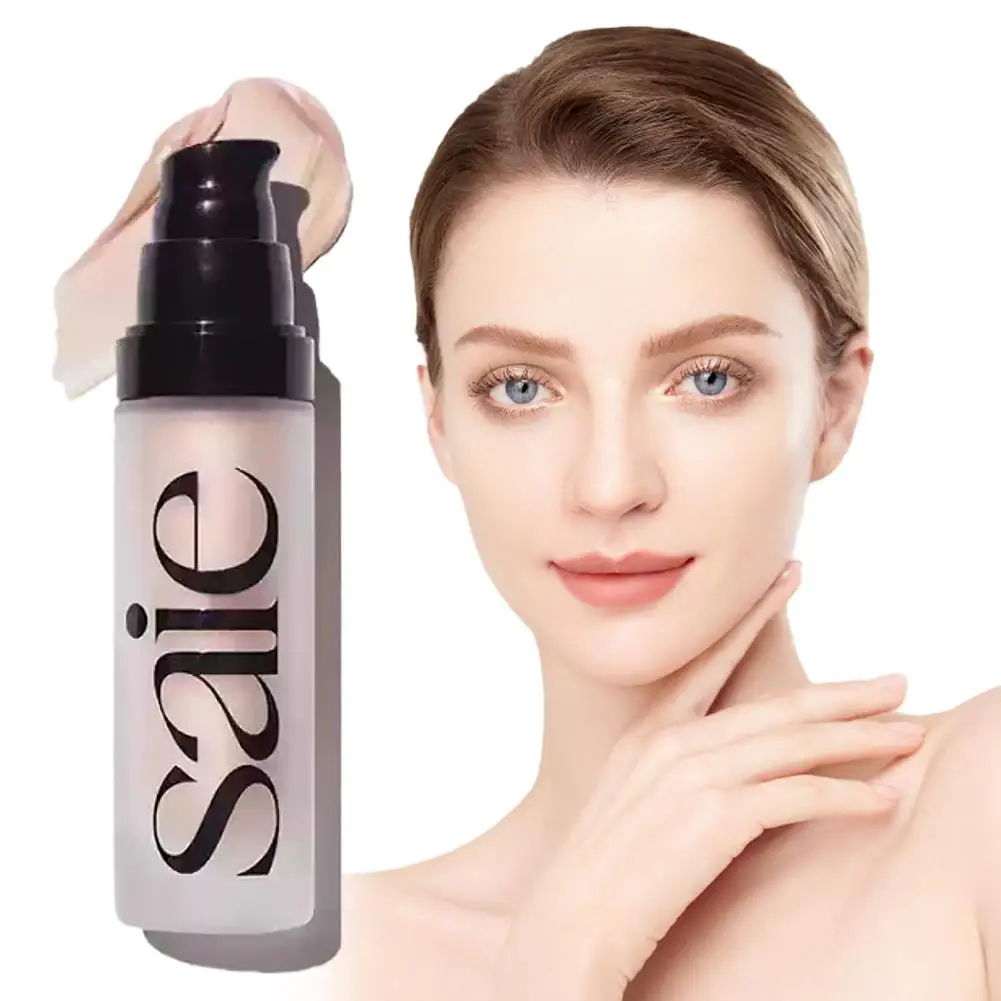 Saie Liquid Highlighter Intense Shimmer Starglow Face Shadow Contour Srinking Pore Powder Finish Luminizer Foundation Makeup