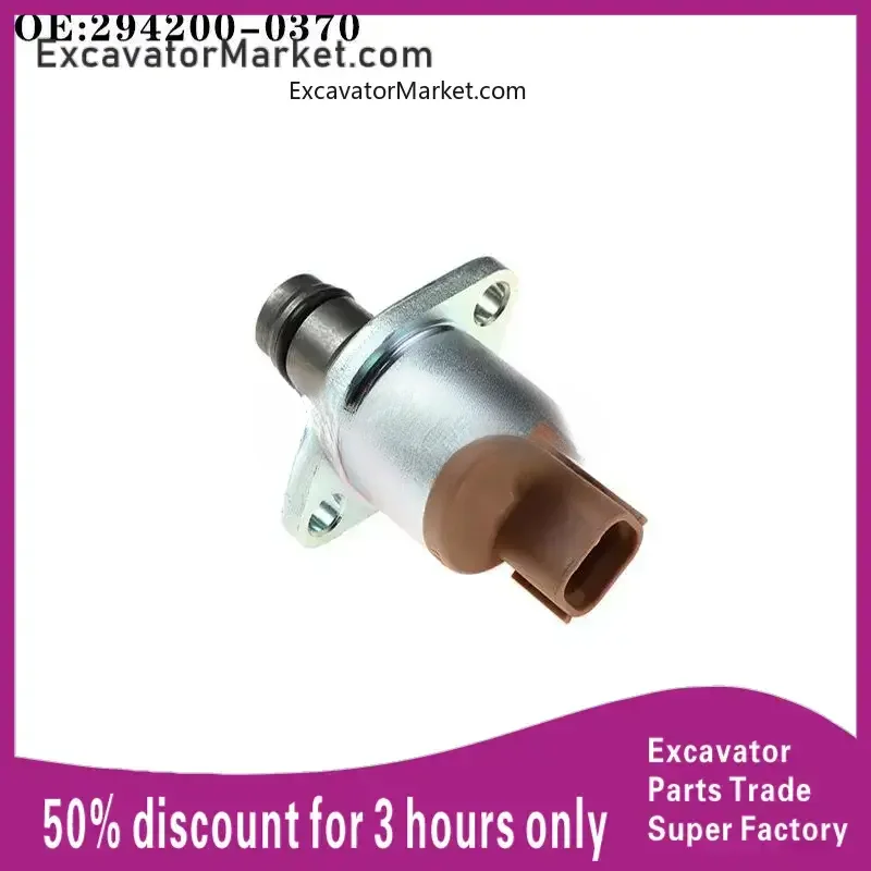 For excavator Kobelco SK250-8 Hitachi ZAX210-3  SCV Valve Fuel Measure Unit Valve Solenoid Valve 294200-0370 High Quality parts