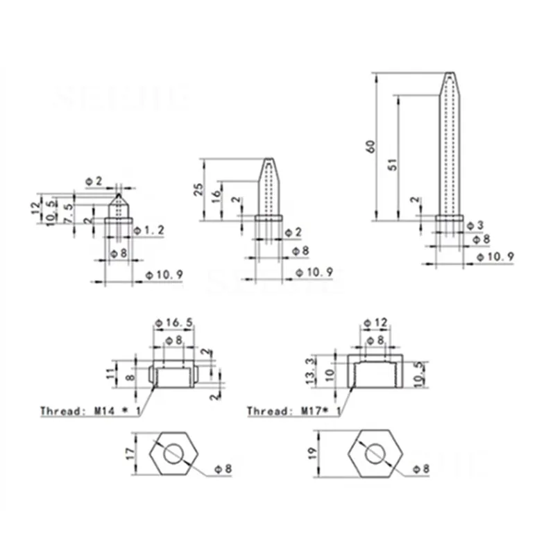 1Pcs Special Nozzle Accessories for Hot Melt Spray Glue Machine, Extended Glue Gun Dispensing High-flow Nozzle