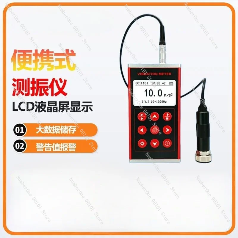 Portable Vibration Meter, Machine Fault Detector for Motor Vibration, Acceleration & Velocity Testing