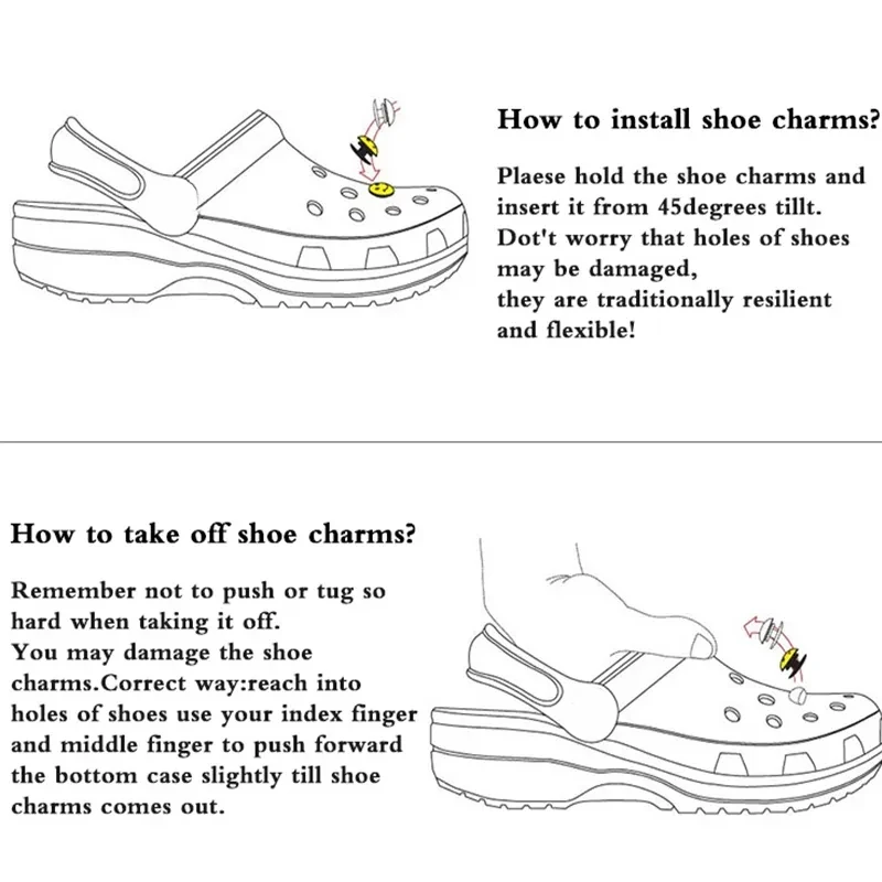 سحر الأحذية ل Crocs DIY الكرتون لطيف كريستال الدب سلسلة الأحذية الزينة اكسسوارات سحر ل قباقيب حقيبة الشرائح الصنادل
