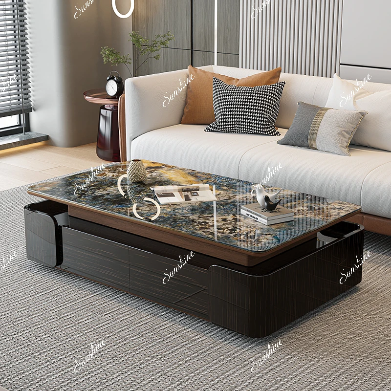 Creative light luxury living room extended large apartment tea table