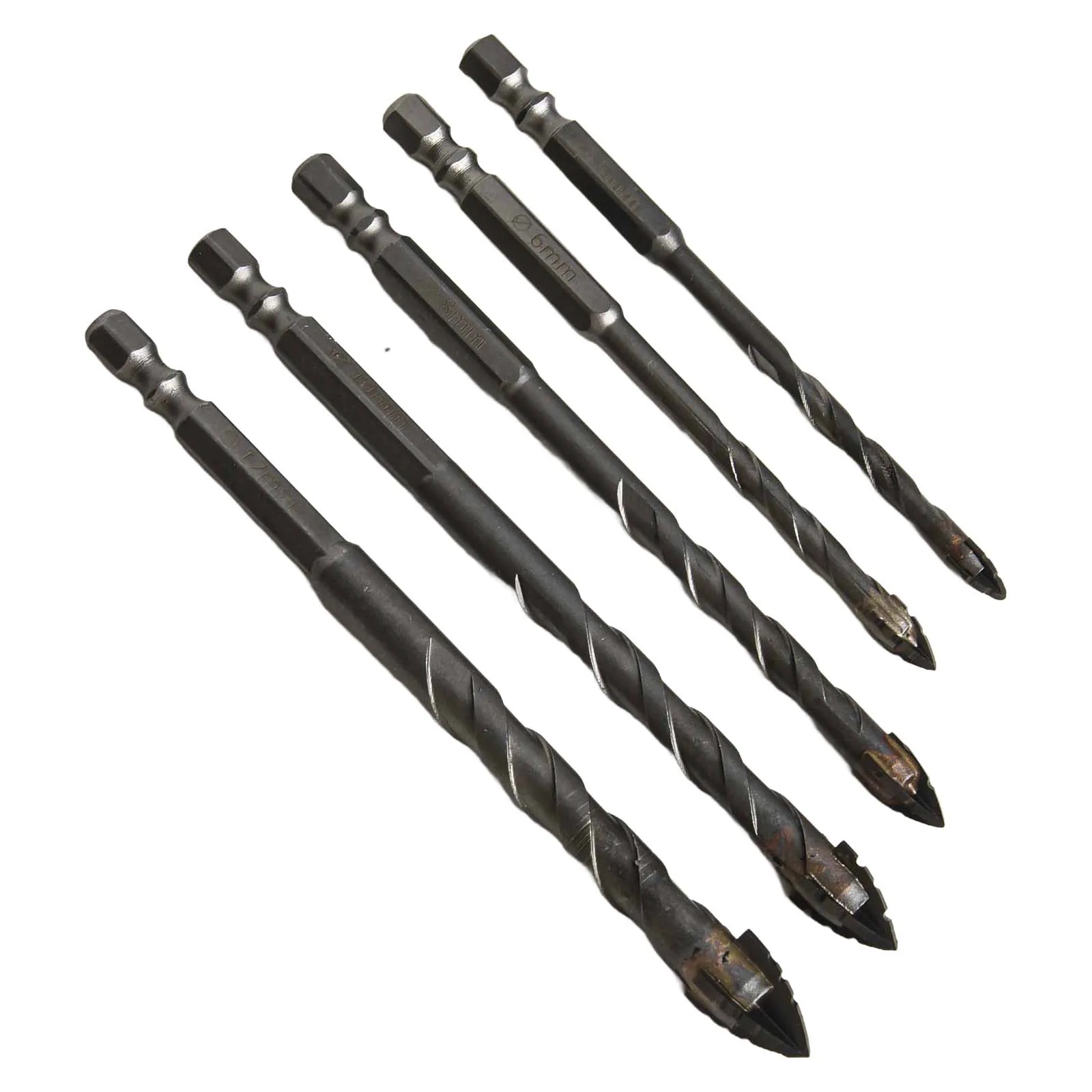 DIY プロジェクト偏心ドリルビット掘削ツール硬質プラスチック三角スパイラルデザイン超硬材料