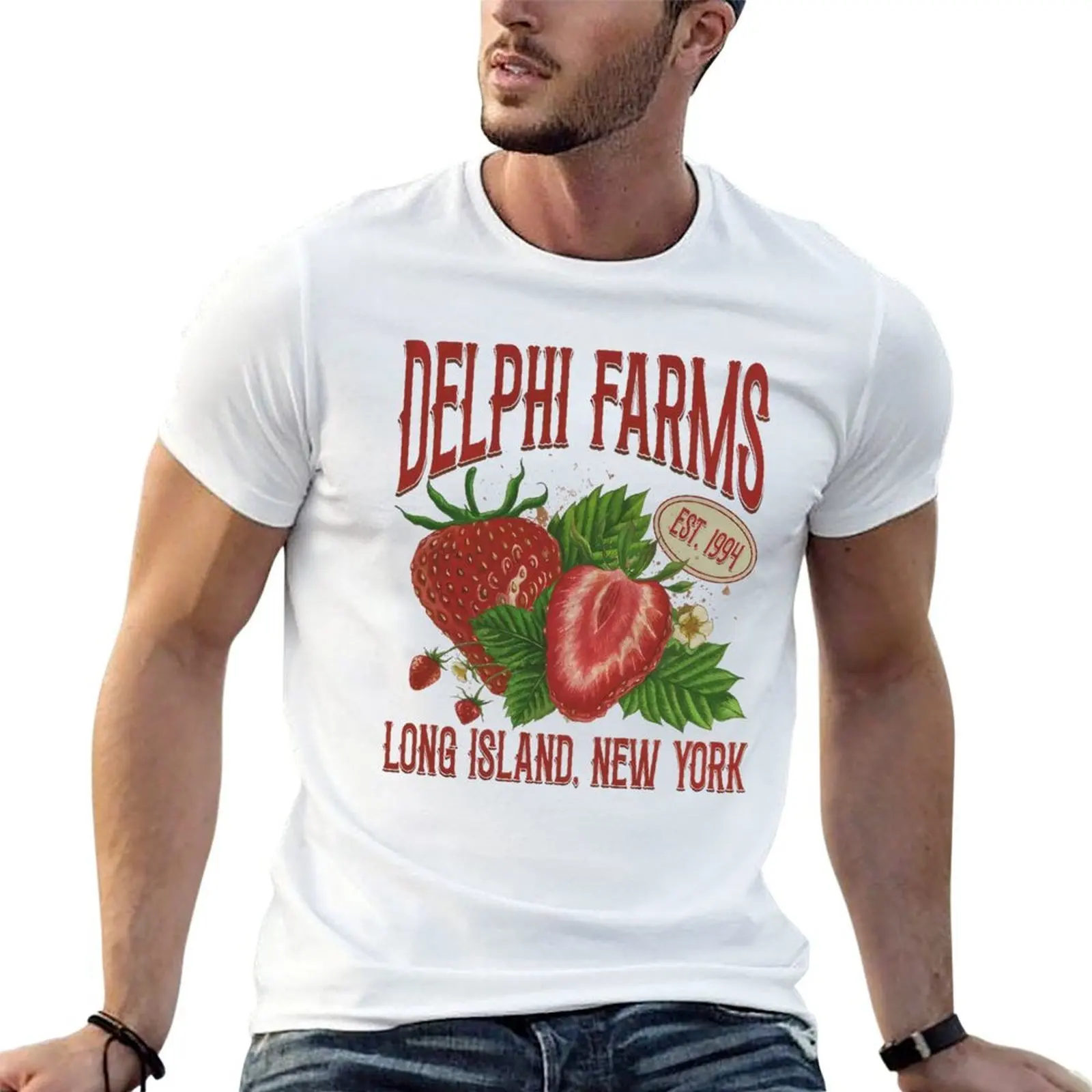 Percy Jackson Delphi Farms Vintage T-Shirt aesthetic clothes Blouse t shirts men