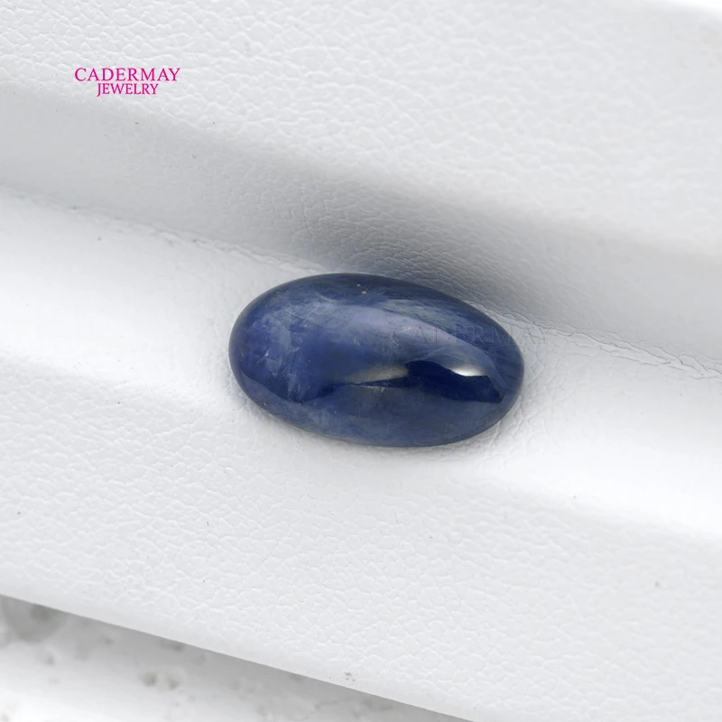 

Cadermay NGTC Certificate Natural Sapphire 5.01ct Oval Cabochon Blue Natural Sapphire Gemstones Loose For Jewelry Making