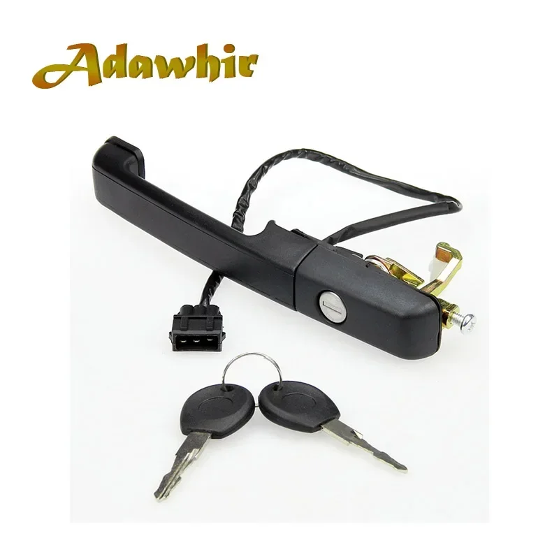 1 set for Volkswagen PASSAT B3 external front door handle with key lock 357837205A  357837205AS 357837206A  357837206AS