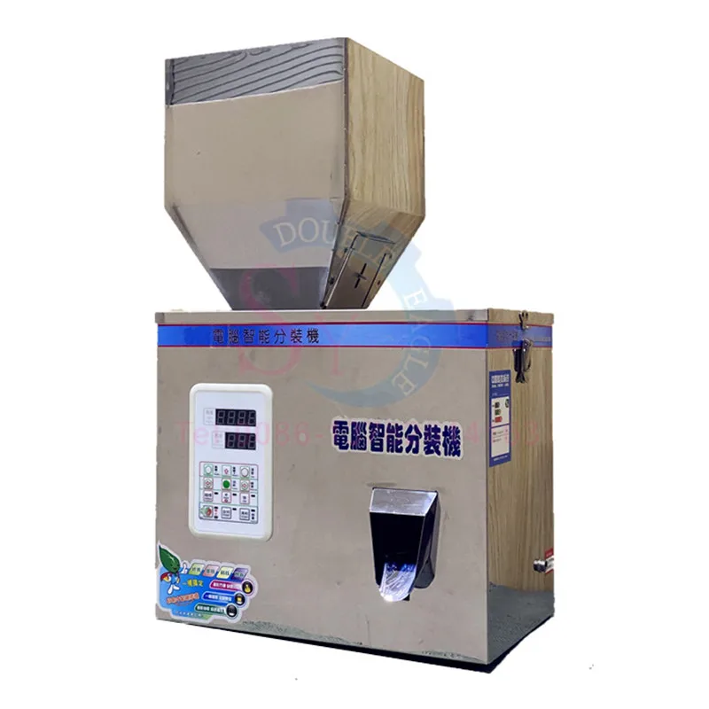 120g Semi-Automatic Electric Zip Lock Bag Powder Small Digital Control Particle Weighing Filling Packaging Machine 110V