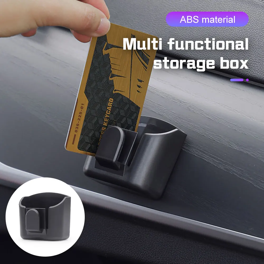 Car Key Storage Box Card Key Anti-Slip Organizer Box For Audi A1 A3 A6 A6L Q2 Q3 Q7 TTS R8 S6 RS3 B8 8P 8V A6 Auto Accessories