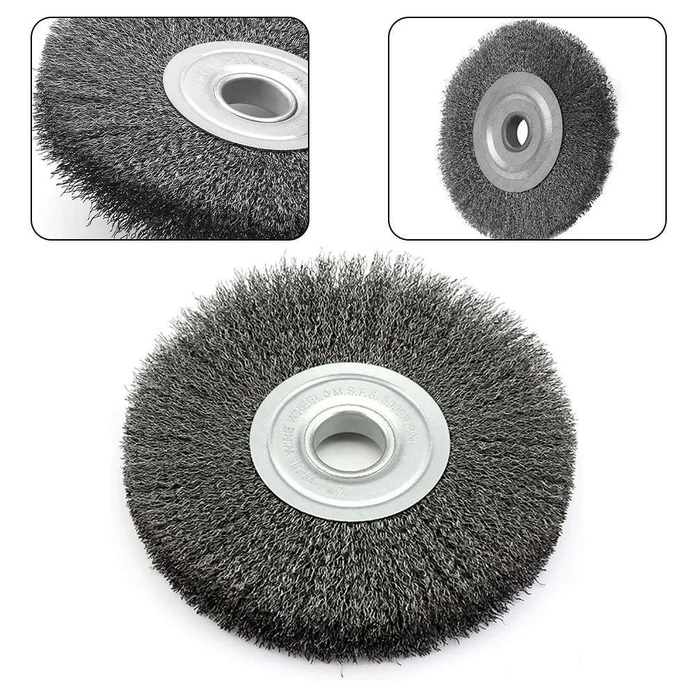 100mm Crimped Wire Wheel Brush Stainless Steel For Angle Grinder Flat Crimped Wire Wheel Brush