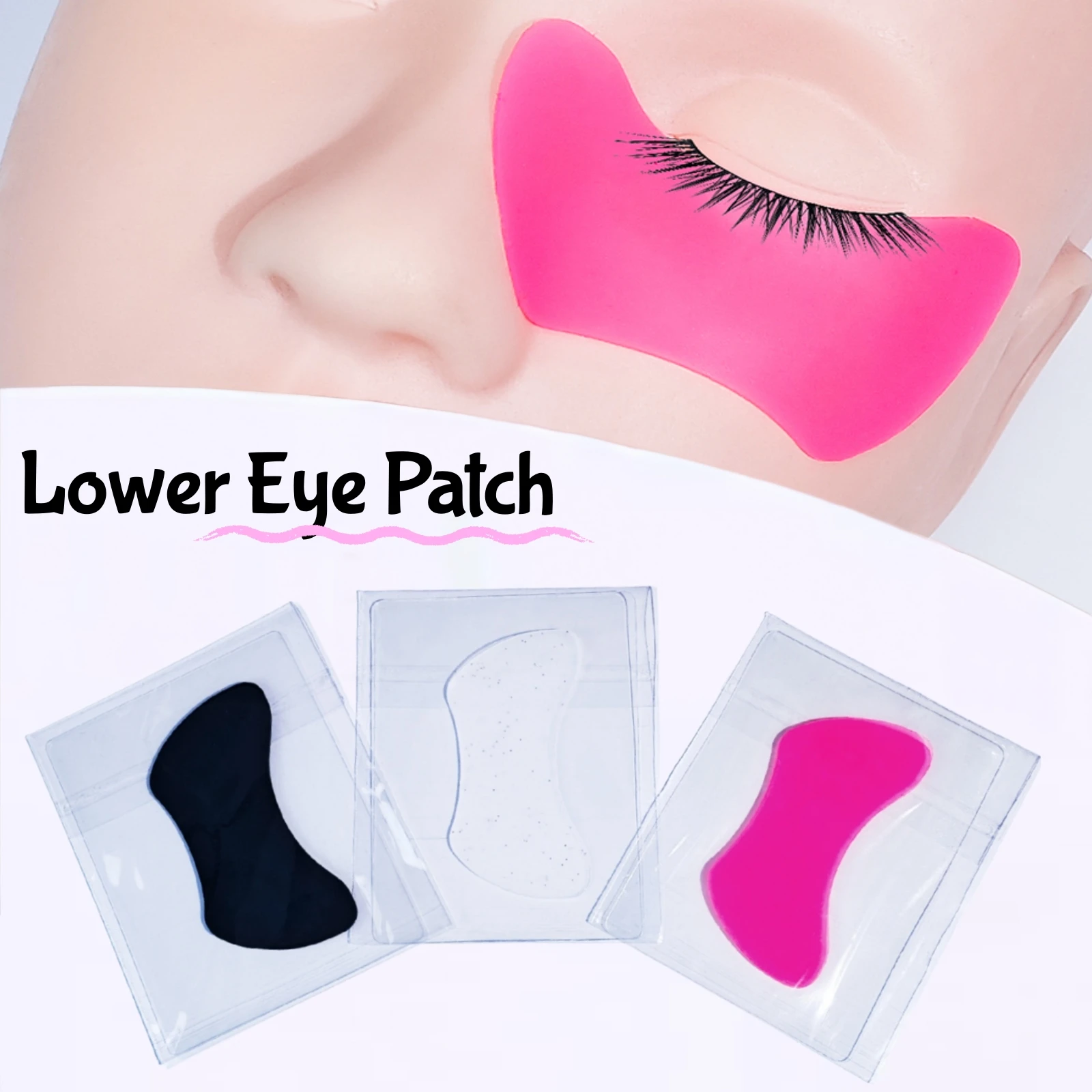 Libeauty Wiederverwendbare 2 Stück Augenpads Silikon Streifen Lash Lift Schild Wimpernverlängerung Super Sticky Under Eye Gel Patch Beauty Tool