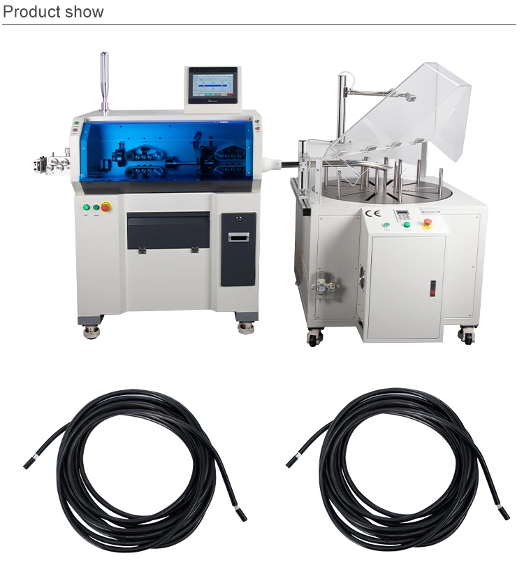 EW-3105+C Full Automatic 70 Mm2 Multi Core Cable Cutting & Stripping Machine with Wire Coiling