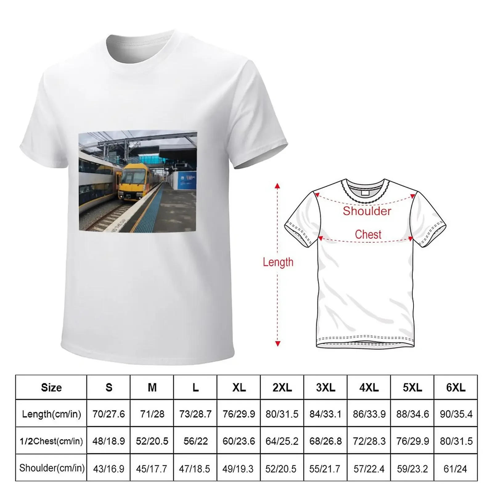 Sydney Trains A Set Waratah at Sydenham Station T-Shirt quick-drying tees t shirts for men pack