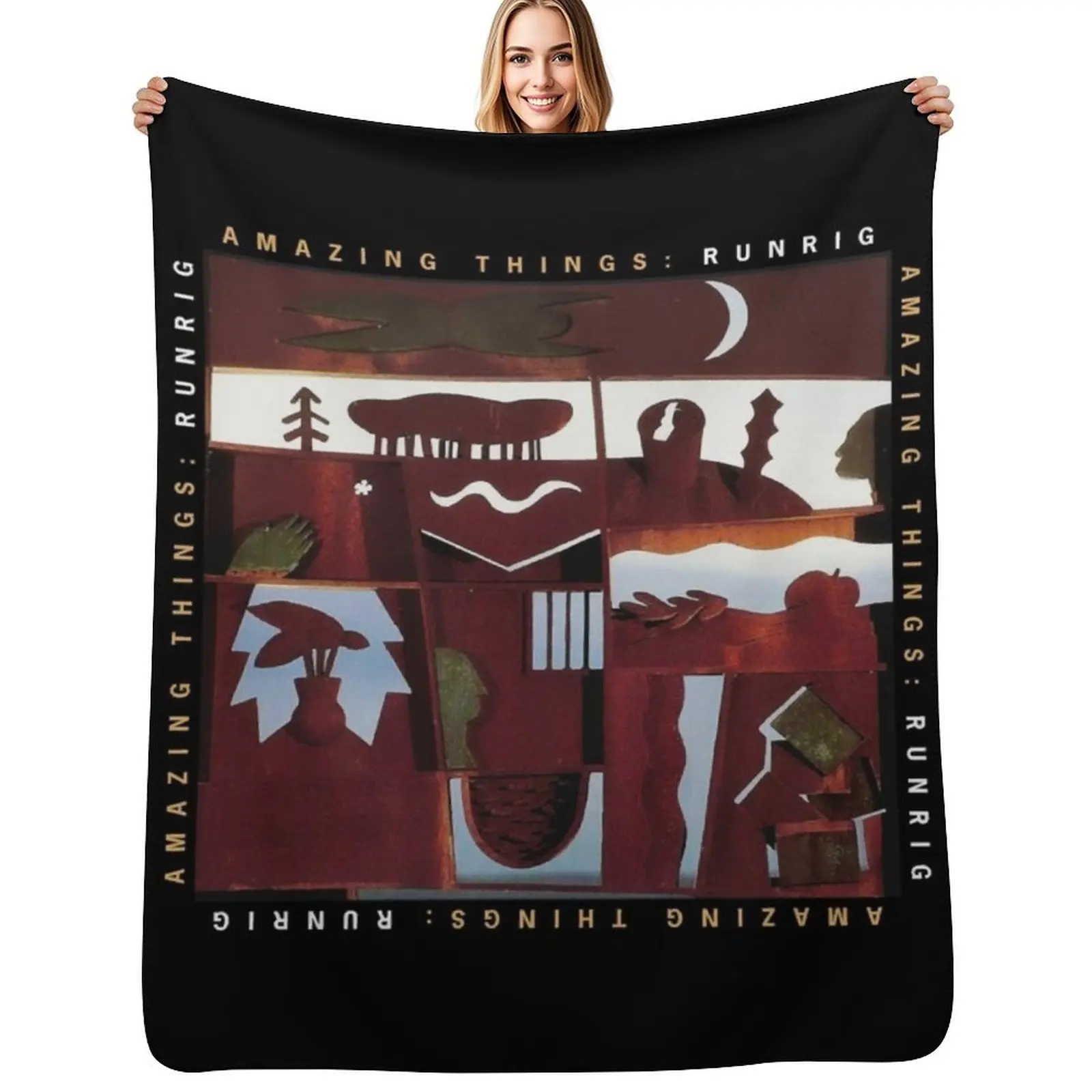 

RUNRIG BAND Throw Blanket Hair For Sofa Thin Personalized Gift Decorative Beds Blankets