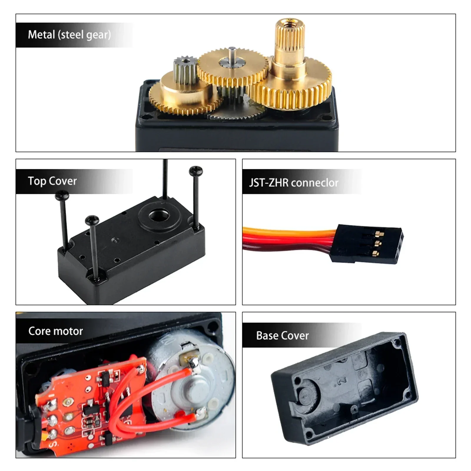 DS RDS3115MG Digitale Servo 17KG Groot Koppel 180 270 Graden Biaxiale Servo Hoge Snelheid Metaal DC 4.8-7.2V voor RC Boot Robot