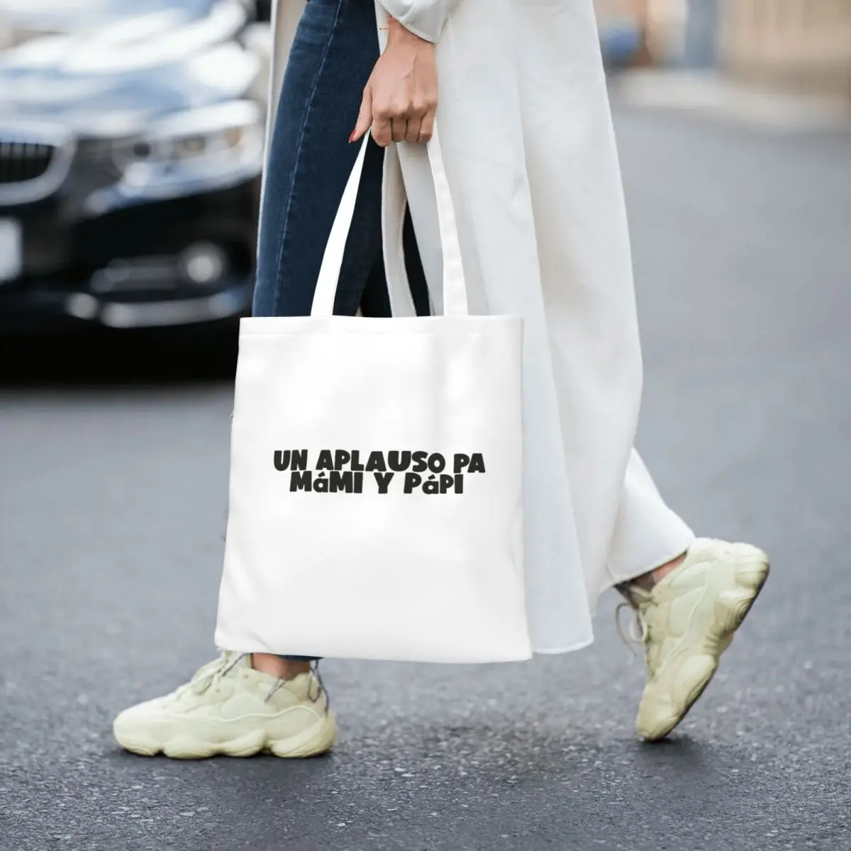 DtMF بورتوريكو باد باني حمل الحقائب النسائية حقيبة يد قابلة للطي حقيبة كتف الطالب حقيبة تسوق قابلة لإعادة الاستخدام #3