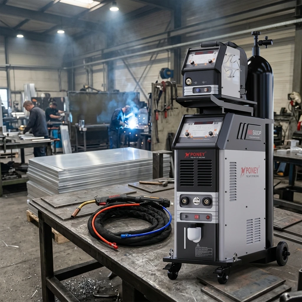 New Digital IGBT Inverter MIG Welding Machine Industrial 500A Water Cooling High Speed Double Pulse Stainless Steel  Duty