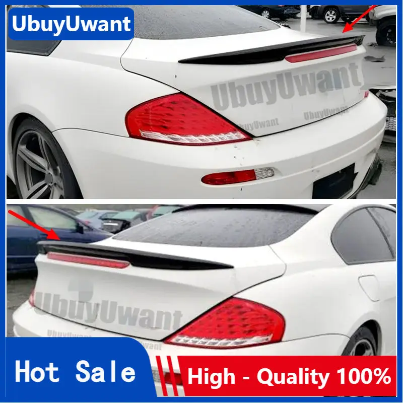 

Спойлер для BMW 6 серии E63 E64 2004 2005 2006 2007 2008 2009, материал из углеродного волокна, хвостовое крыло, заднее хвостовое крыло, Стайлинг автомобиля