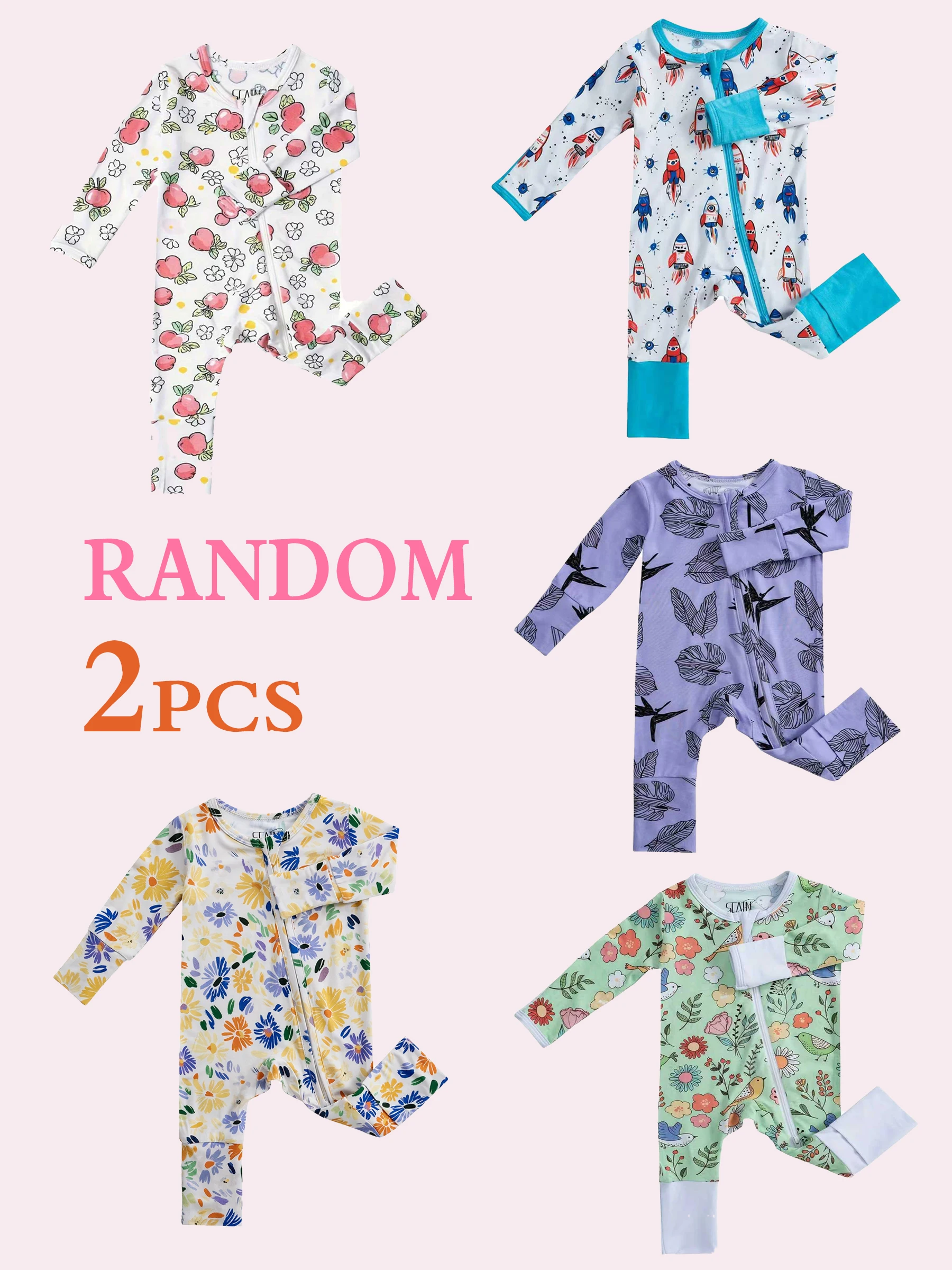 

Случайно отправленный набор из 2 модных детских комбинезонов, комбинезоны из бамбукового волокна для малышей.