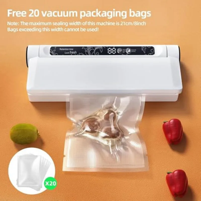 b49c-digital-countdown-timer-food-vacuum-sealer-machine75kpa-strong-suction-with-20-vacuum-seal-bags-eu-plug-for-home-use