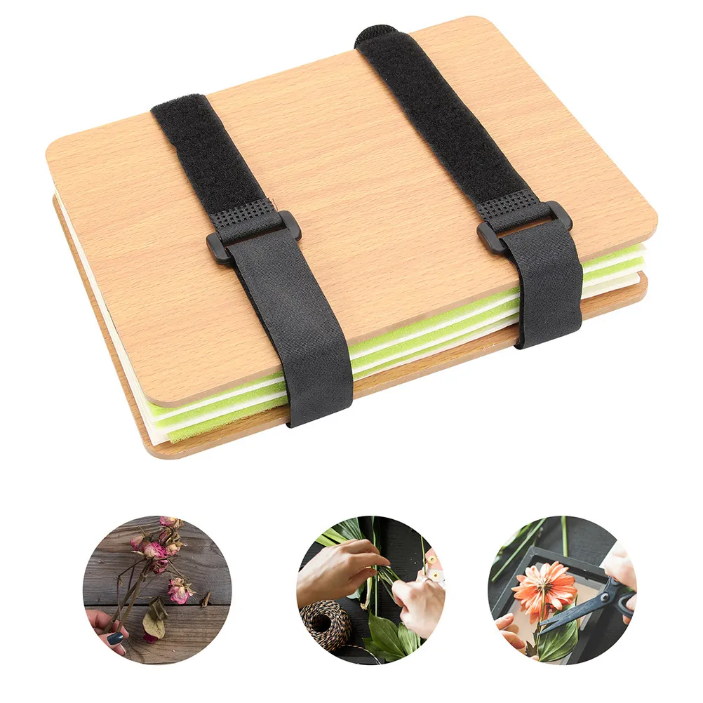 

2Sets Flower Press Kit Wooden DIY Plant Pressing Set for Preserving Flowers Dried Flower Craft Supplies for Home Decor