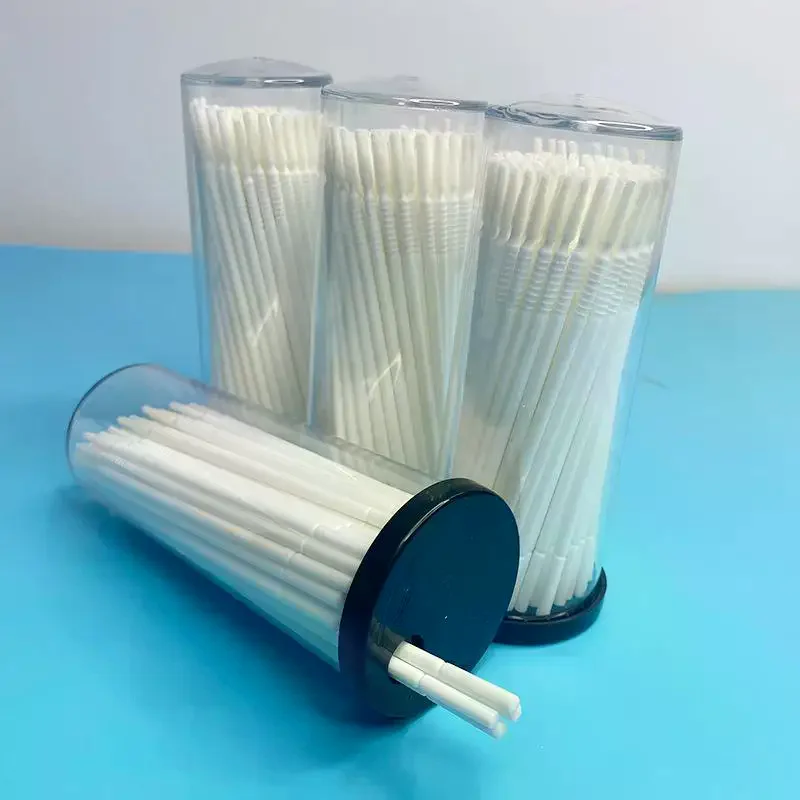 100 Stuks Wegwerp Micro Borstel Applicator Microswabs Voor Wimperverlenging Verwijderen Gereedschap, Mini Wattenstaafje Borstels Voor Make-Up