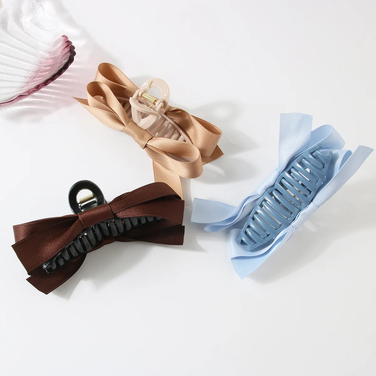 1 PC. Oversized Black Bow Clip. Hair Accessories. Female Back of the Head Clip. Hair Clip. Female Duckbill Clips.