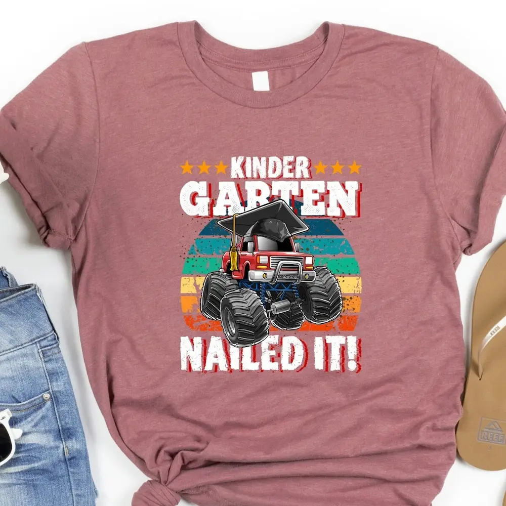 Kindergarten I Nailed It T Shirt Custom 2024 Family Graduation