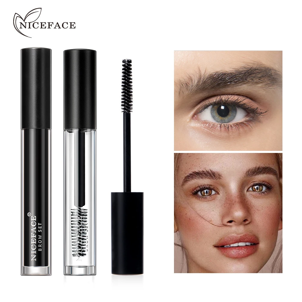 Gel Transparente para Cejas, Cera para Cejas, Tinte Duradero, Realzador de Cejas, Maquillaje Natural, Gel para Esculpir y Levantar las Cejas