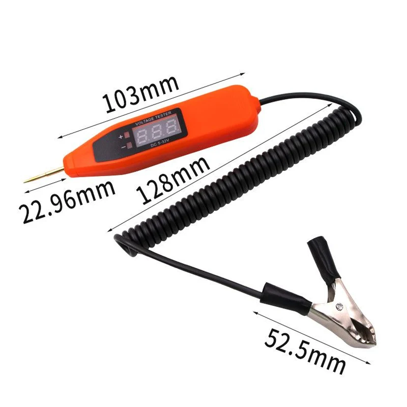 1PC Car Test Light Pen Line Detection and Power Verification Multifunctional Digital Display Electrician Specific Maintenance