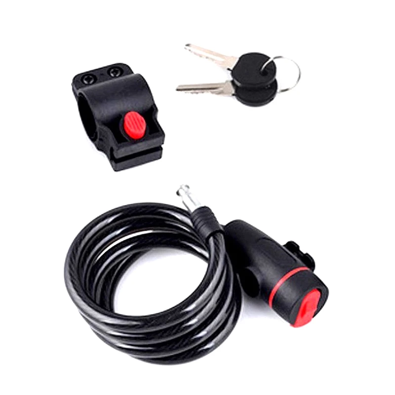 

Замок для велосипеда, противоугонный Mtb, дорожный велосипед, стальная проволока, цепной замок, мотоциклетный шлем, складной велосипед, электрический скутер, безопасный замок