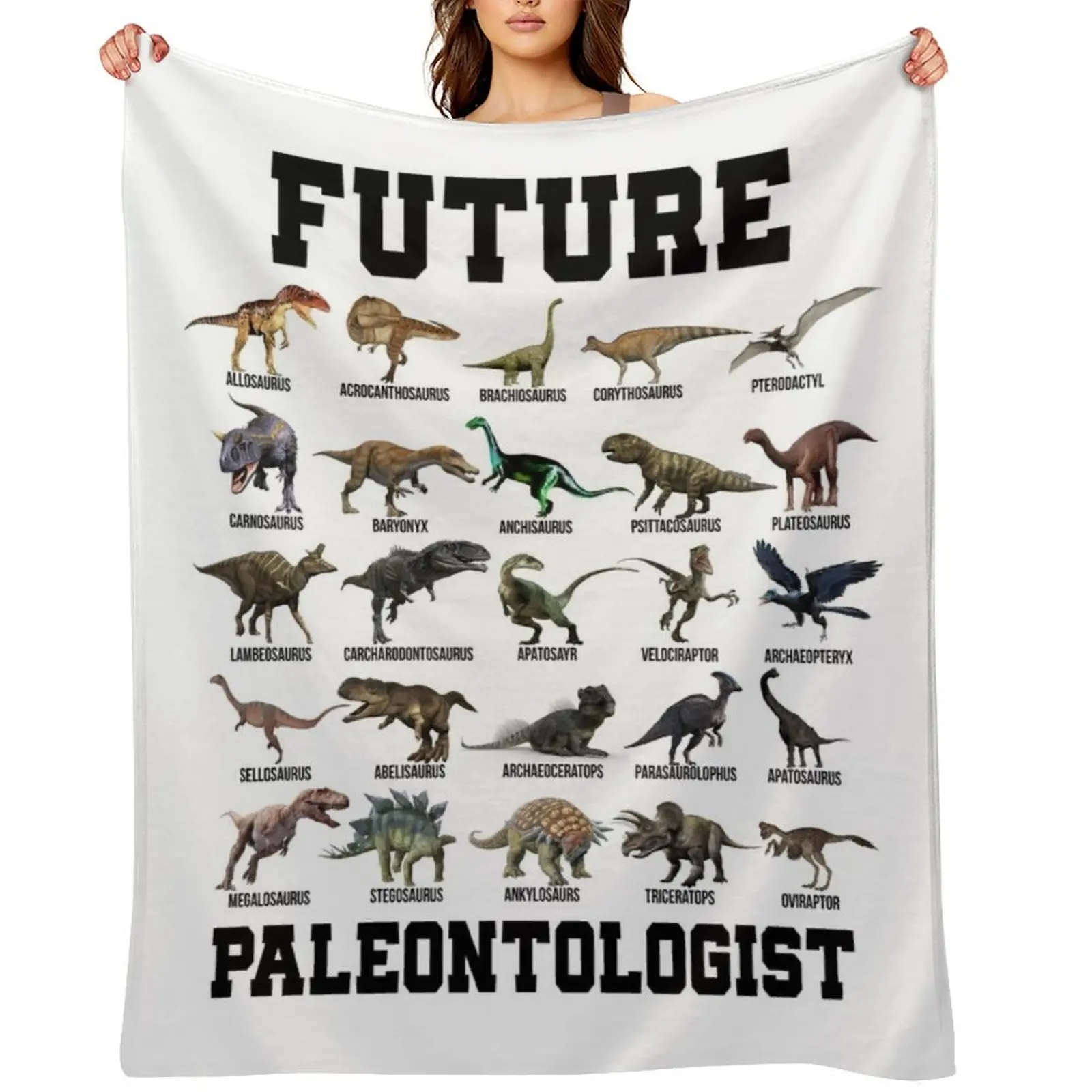 

Kids Future Paleontologist Cool Dinosaur Lover Shirt Throw Blanket Luxury Weighted Plush Softest Blankets
