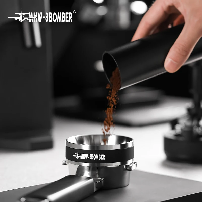 

MHW-3BOMBER Yu Series 58mm Magnetic Espresso Dosing Ring,36 Magnets Coffee Funnel Portafilter Barista Accessories Coffeeware