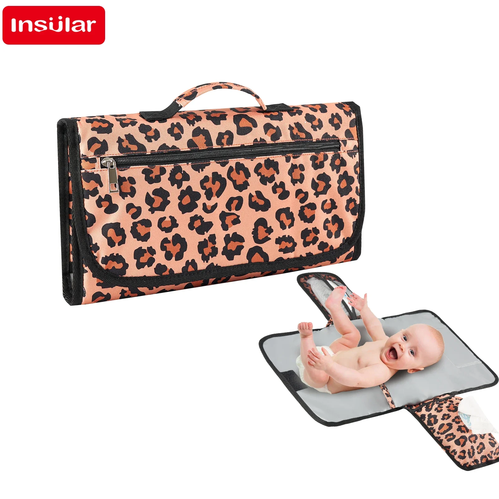 Newborns Outdoors Foldable Waterproof Baby Diaper Changing Mat Portable Changing Pad Diaper Diaper Baby Changing for Home