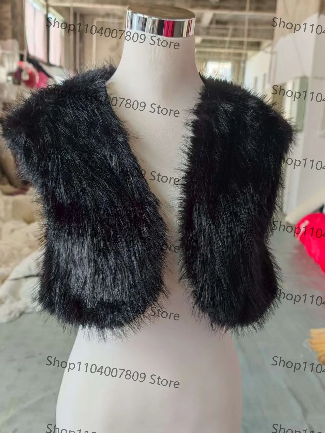 Damskie bezrękawniki z krótkiego, puszystego sztucznego futra, otwarte z przodu, modne kamizelki na jesień i zimę, ciepłe krótkie kamizelki ze sztucznego futra.