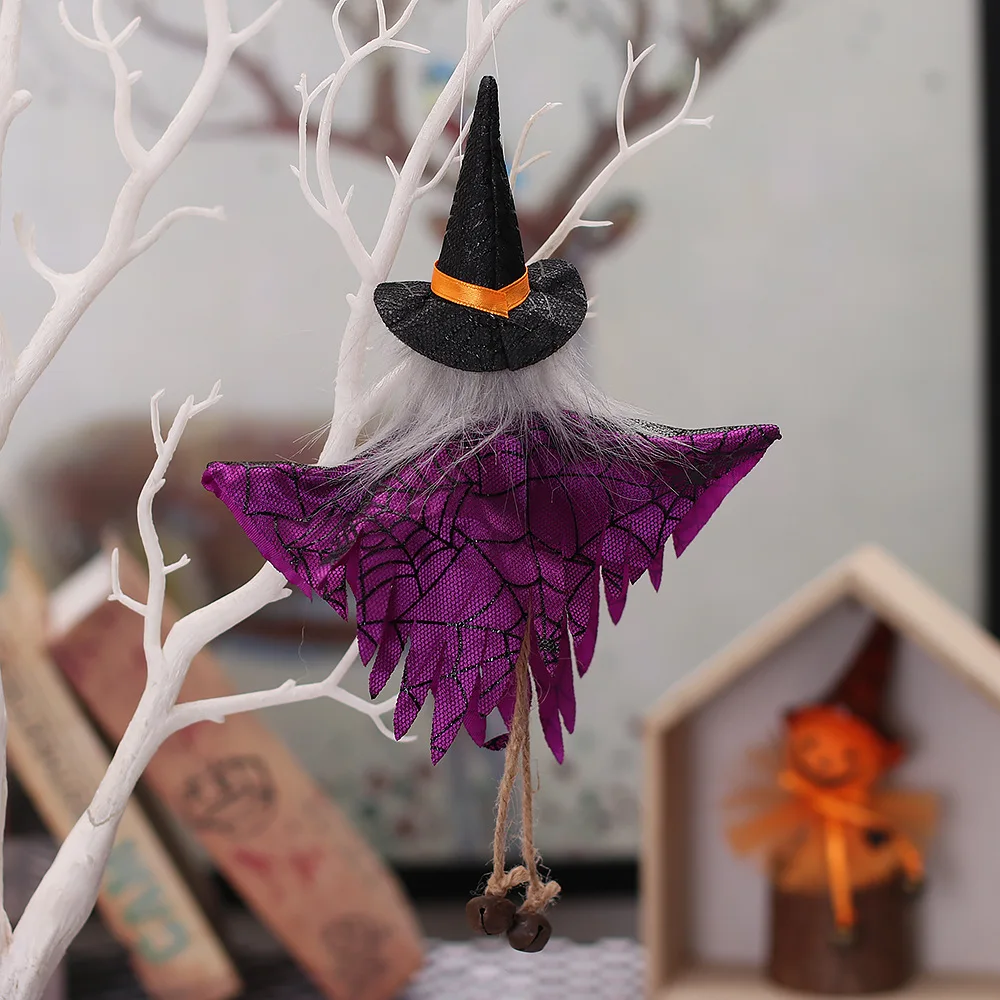 Halloween Decorations Doll Bar Decor Pumpkin Ghost Witch Pendant Scary Halloween Kids Gift Halloween Party Decoration for Home