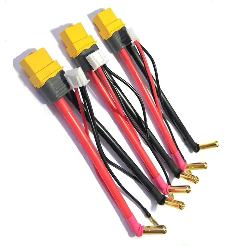RC Lipo Battery Charging Cable T-plug XT60 Female to 4mm 5mm 2mm Bananna Plug with Balanced Charge Connector 12AWG Wire