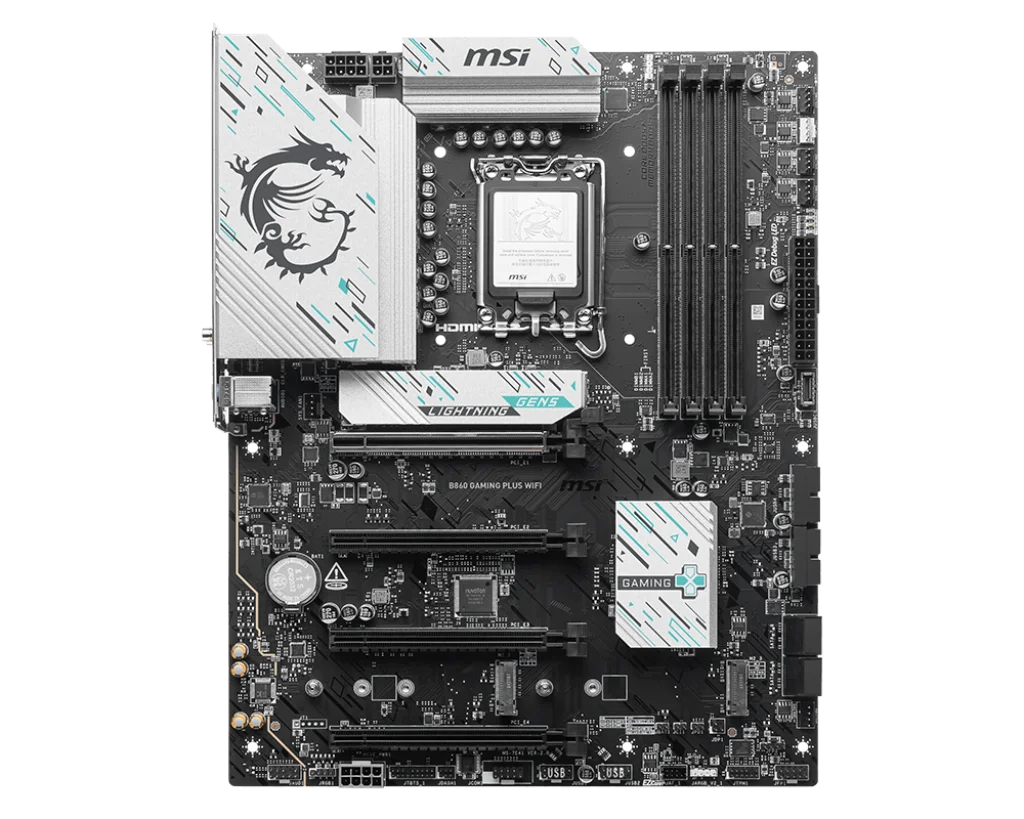 MSI B860 GAMING PLUS WIFI اللوحة الأم إنتل B860 LGA 1851 DDR5 256GB ATX 3xM.2 دعم Ultra 5U5-245T Ultra 7 U7-265T وحدة المعالجة المركزية
