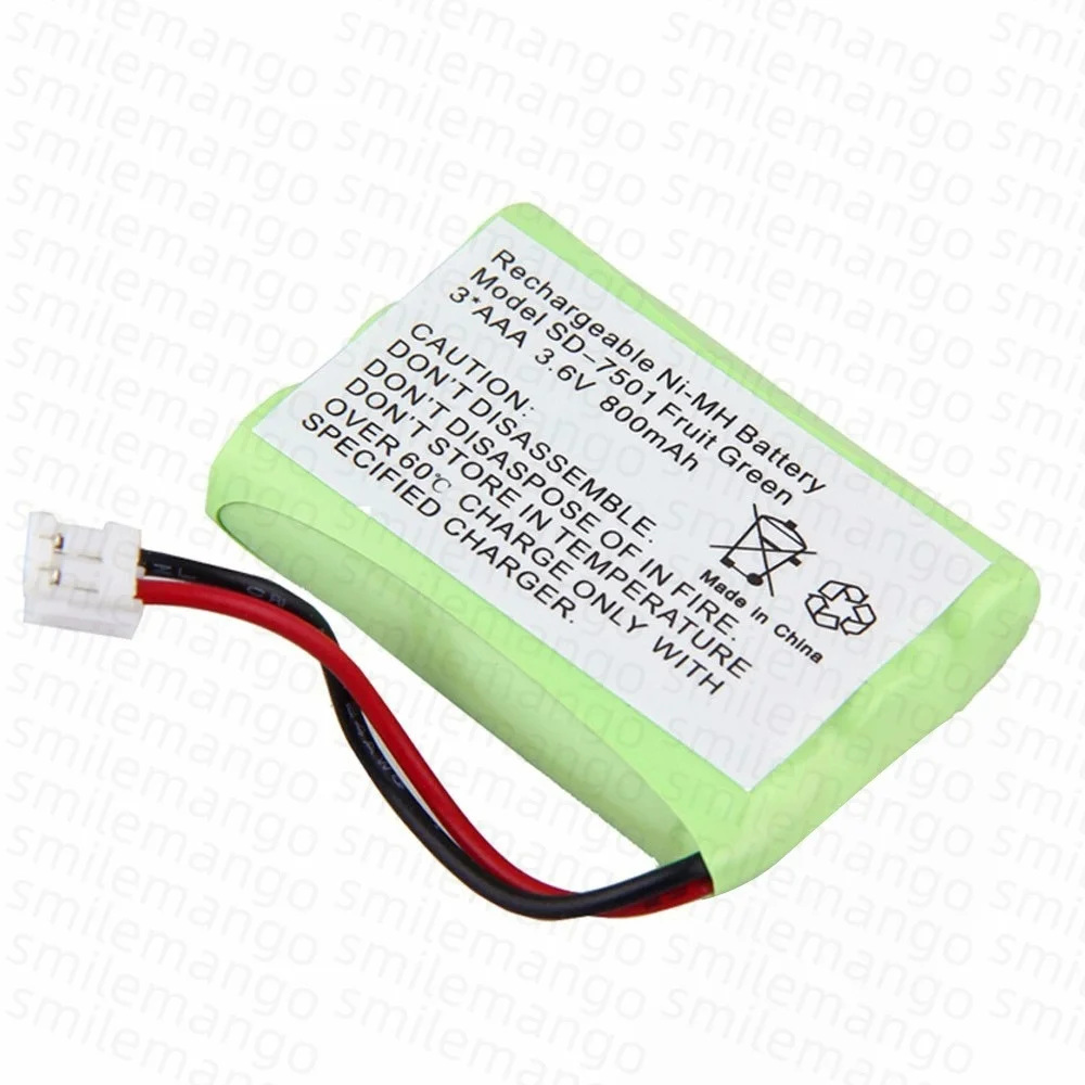 3.6V 800mAh AAA NiMH Battery for Motorola SD-7501 V-Tech 89-1323-00-00 AT & T Lucent 27910 CPH-464D Cordless Home Phone