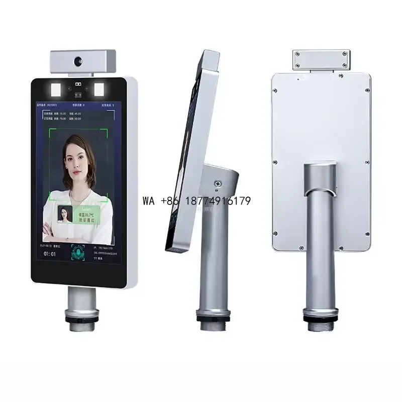wmwmnu Smart Integrated Column Face Recognition Device Access Control Waterproof Thermometer Recognition Access