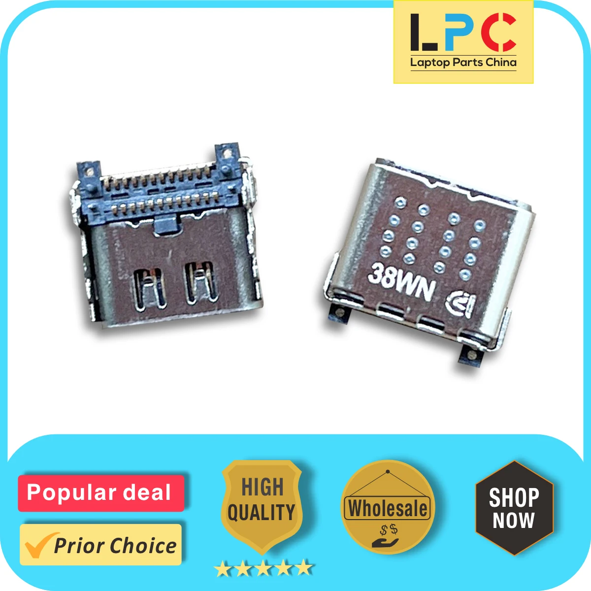 

Type-C For Lenovo S580 Pro-16 JY676 Y780 JY571 Series DC Power Jack Charging Port Socket Connector Original New