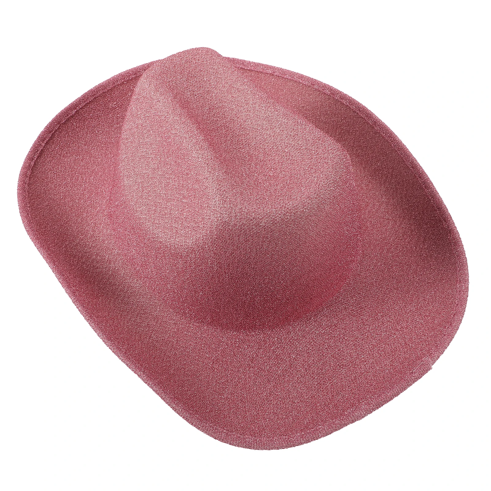 

Shiny Cowgirl Plum Pink Gold Glitter Western Style Party Cowboy Hat for Women Reusable Lightweight Festive Decorations Solid