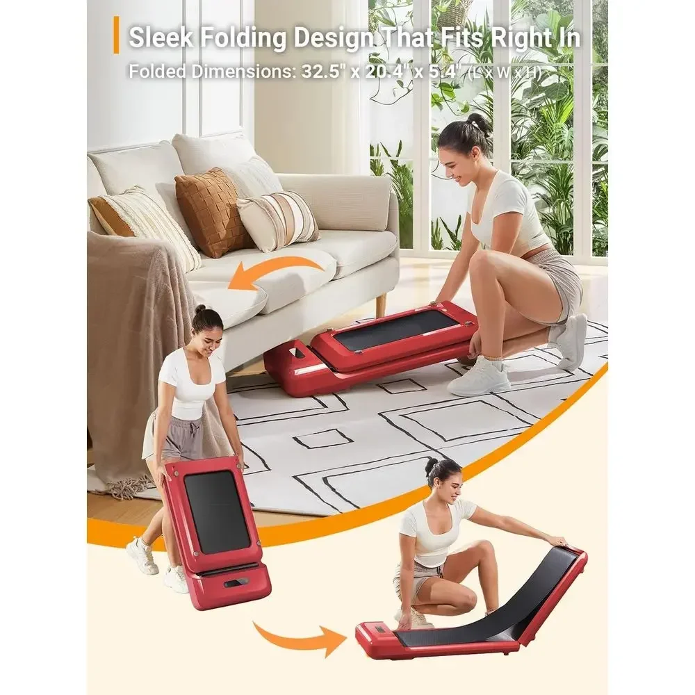 Compact Under Desk Treadmill, Home Office Fitness, Stylish Design, Ready to Use