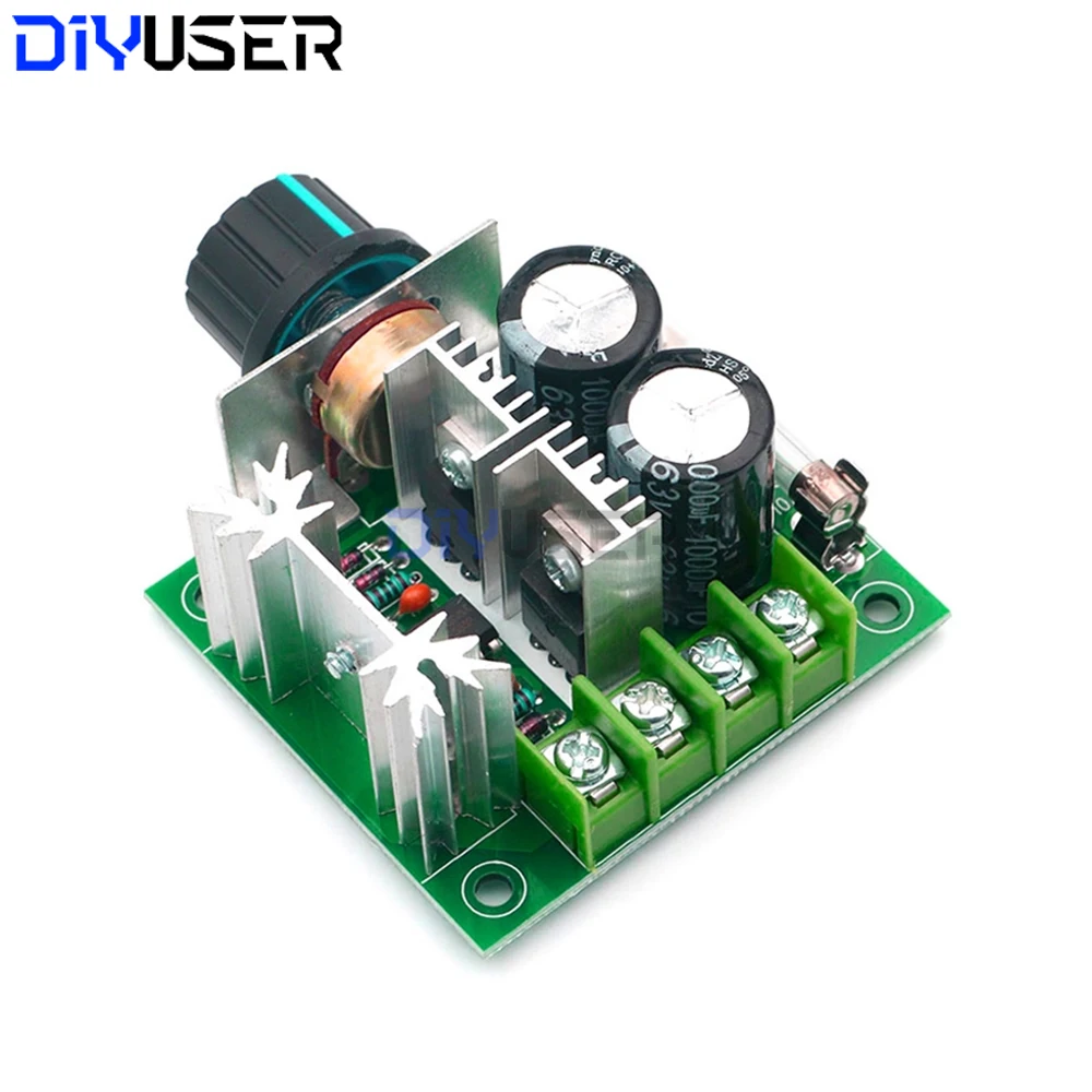 PWM DC Motor Speed Controller 12V~40V 10A Stepless Variable Speed Regulator Switch for Fan Brushless Motor Drive Control