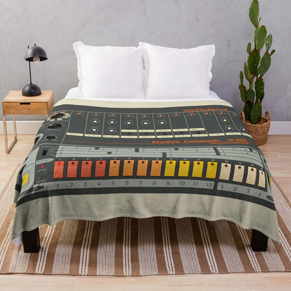 Roland TR-808 Rhythm Composer Throw Blanket Blanket For Travel Light Thin Blanket