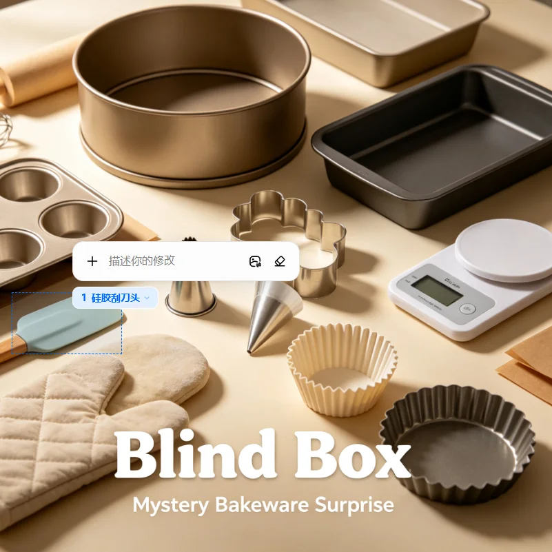 Discount Random Baking Mold Blind Box, Assorted Silicone & Metal Bakeware Surprise Pack